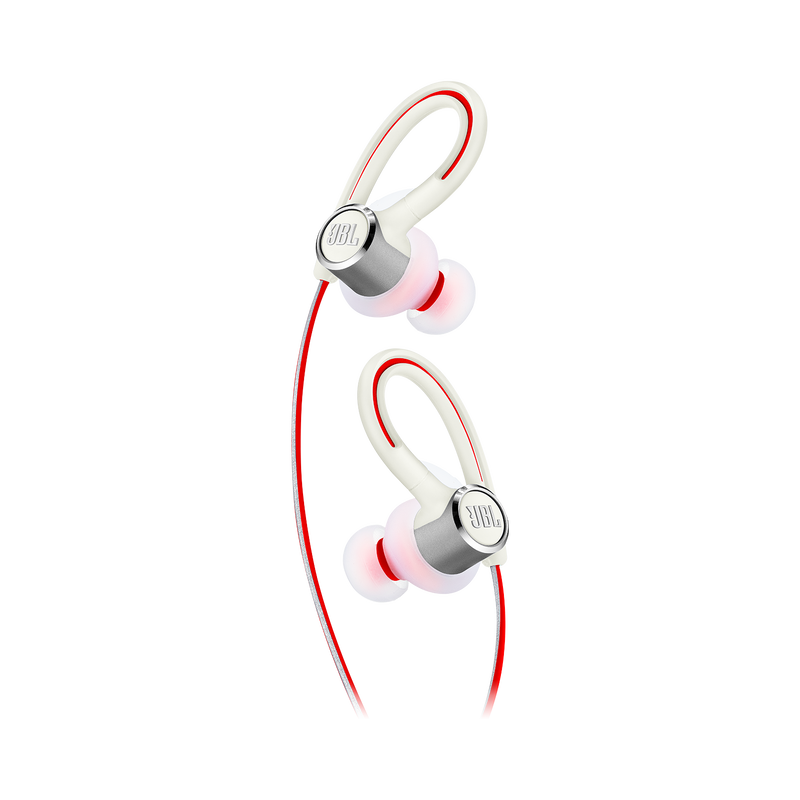 JBL Reflect Contour 2 - White - Secure fit Wireless Sport Headphones - Detailshot 1 image number null