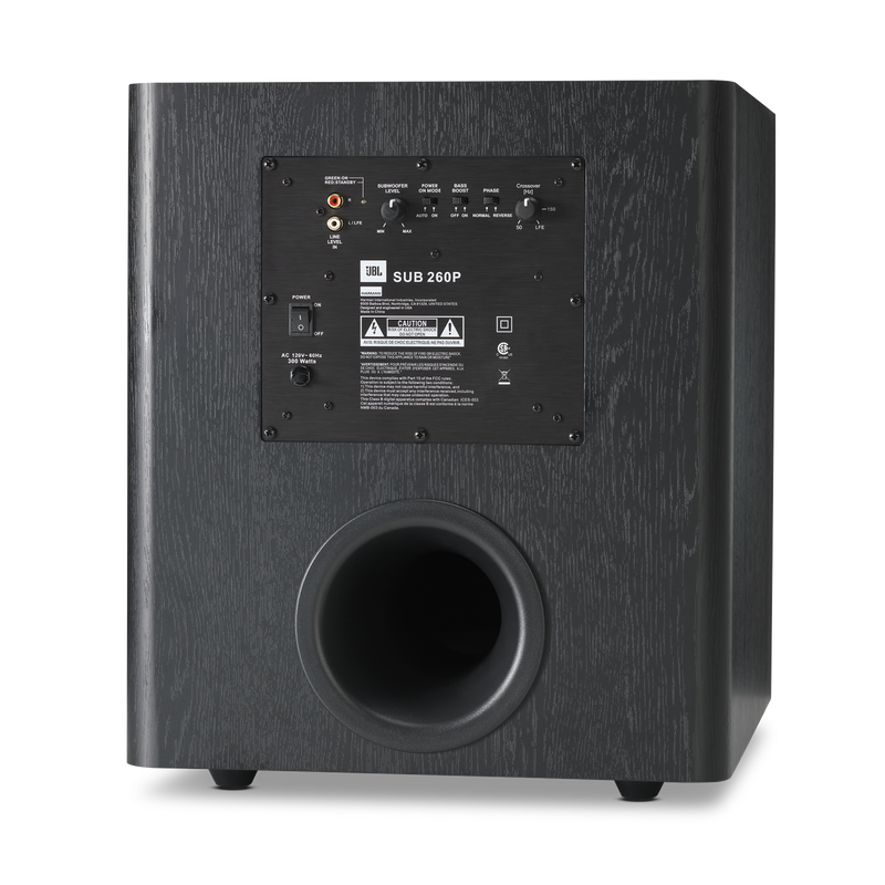 Studio SUB 260P - Black - 12” Powered Subwoofer - Back image number null