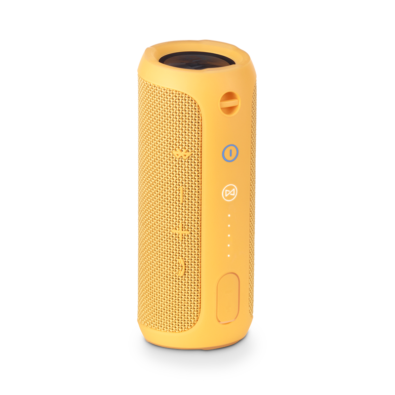 JBL Flip 3 - Yellow - Splashproof portable Bluetooth speaker with powerful sound and speakerphone technology - Back image number null