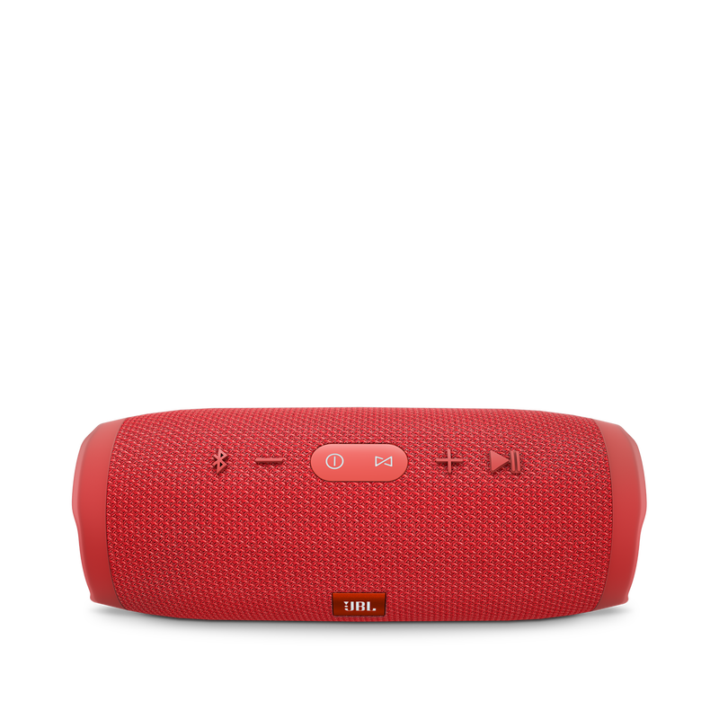 JBL Charge 3 - Red - Full-featured waterproof portable speaker with high-capacity battery to charge your devices - Detailshot 2 image number null