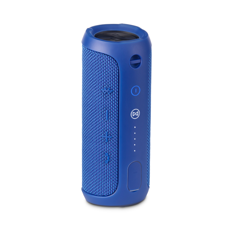 JBL Flip 3 - Blue - Splashproof portable Bluetooth speaker with powerful sound and speakerphone technology - Back image number null