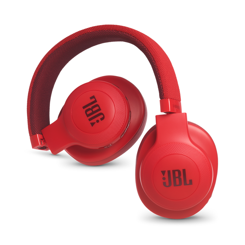 JBL E55BT - Red - Wireless over-ear headphones - Detailshot 1 image number null
