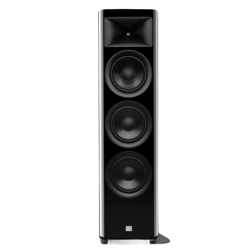 HDI-3800 - Black Gloss - 2 ½-way Triple 8-inch (200mm) Floorstanding Loudspeaker - Hero image number null