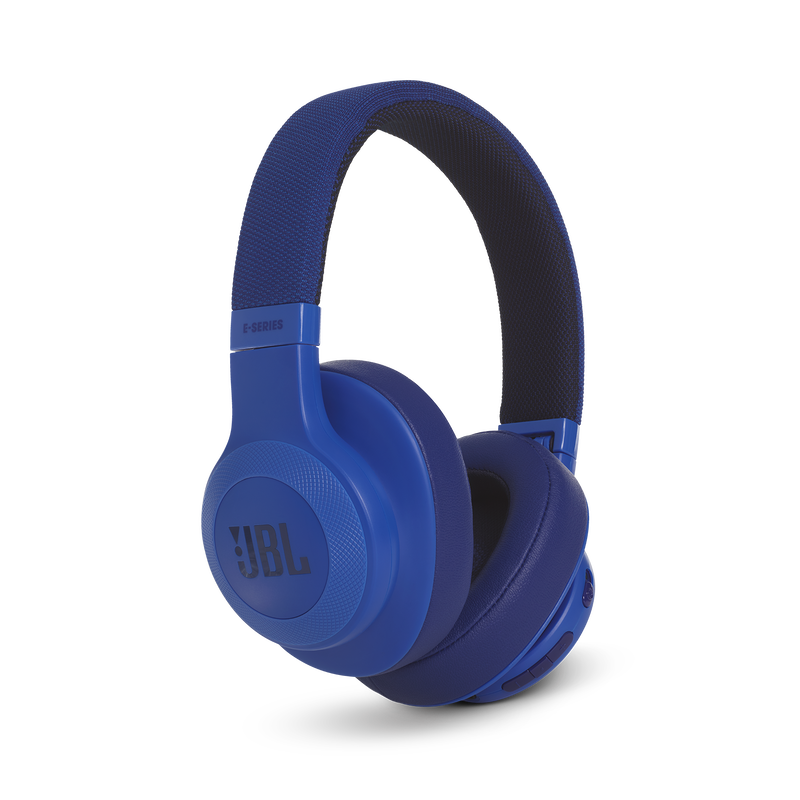 JBL E55BT - Blue - Wireless over-ear headphones - Detailshot 2 image number null