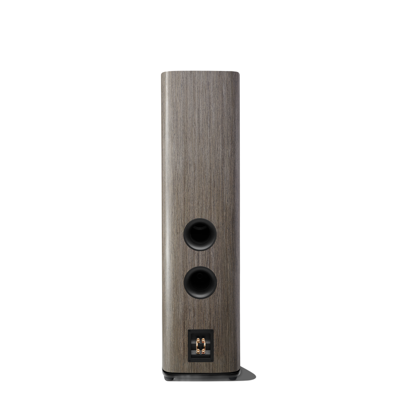 HDI-3800 - Grey Oak - 2 ½-way Triple 8-inch (200mm) Floorstanding Loudspeaker - Back image number null