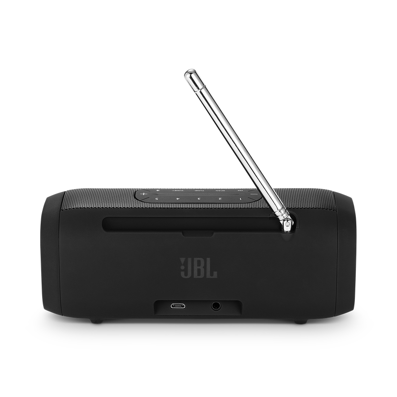 JBL Tuner FM - Black - Portable Bluetooth Speaker with FM radio - Back image number null