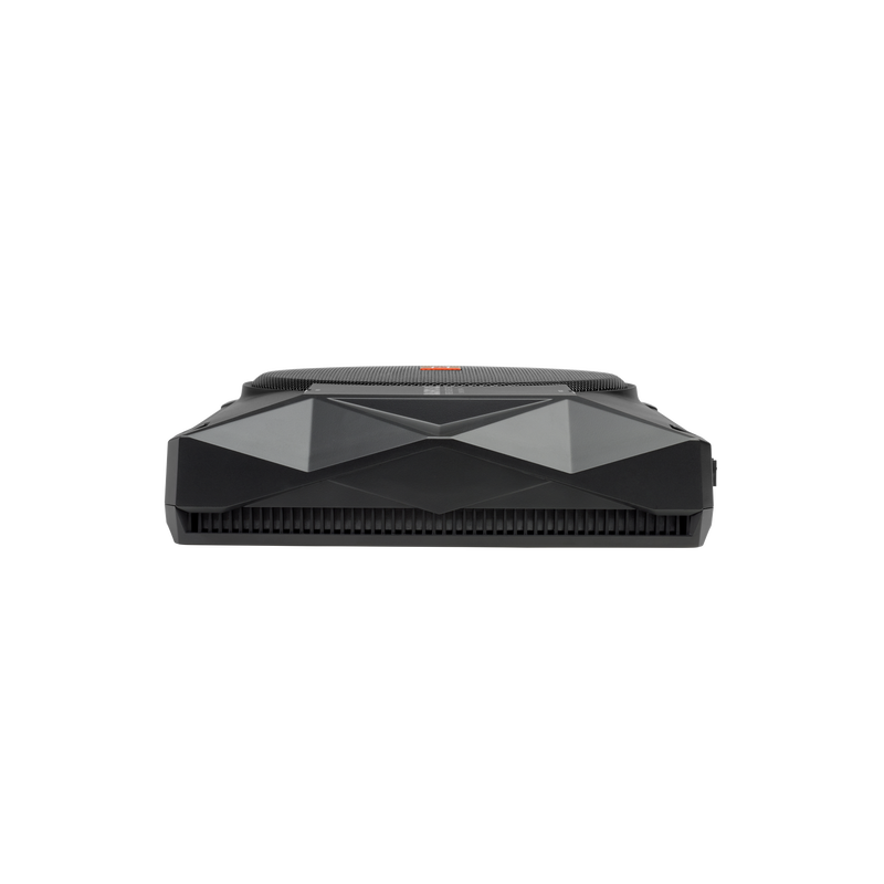 BassPro SL2 - Black - Add high-performance bass with a low-profile woofer enclosure - Self-Powered, 8" (200mm) low-profile under seat subwoofer system - Right image number null