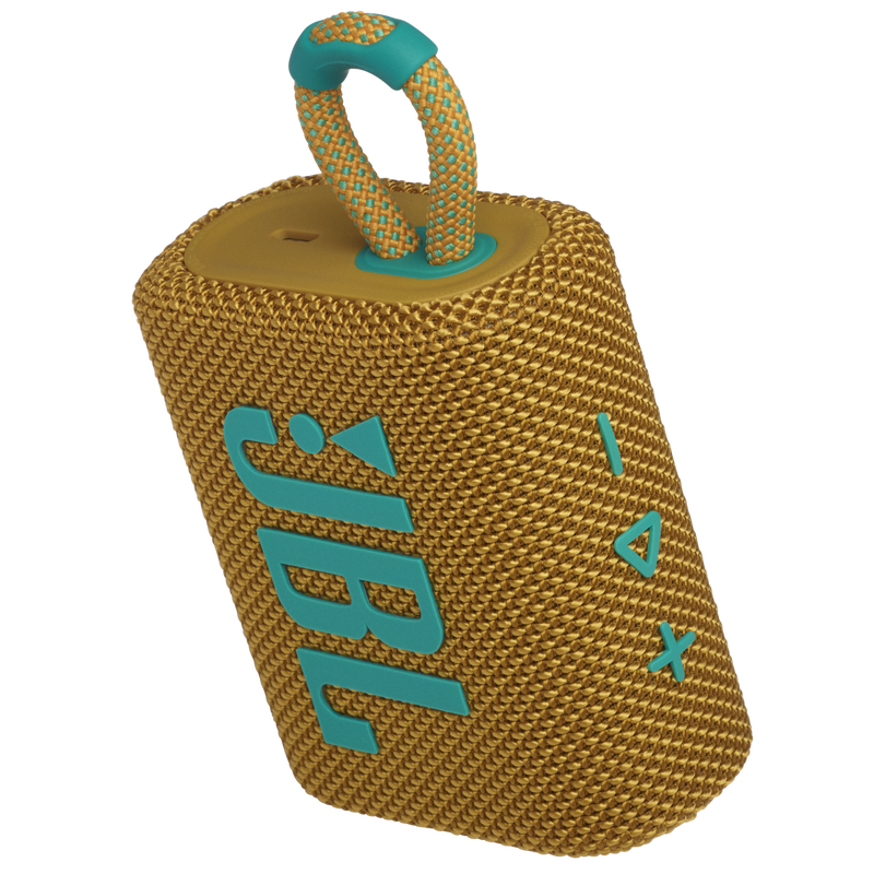 JBL Go 3 - Yellow - Portable Waterproof Speaker - Detailshot 2 image number null