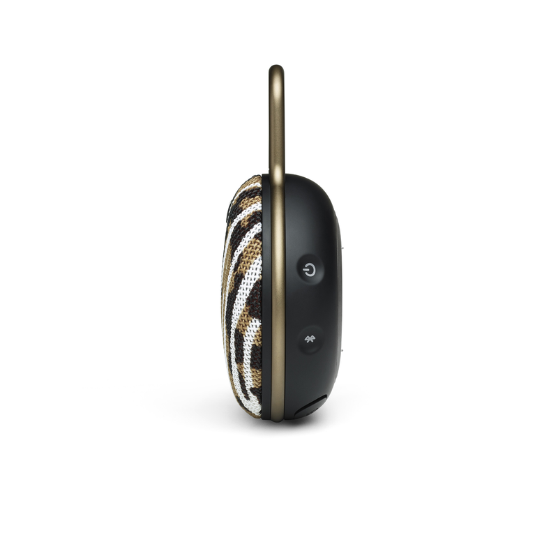 JBL Clip 3 - BlackWhite/Brown Camo - Portable Bluetooth® speaker - Left image number null