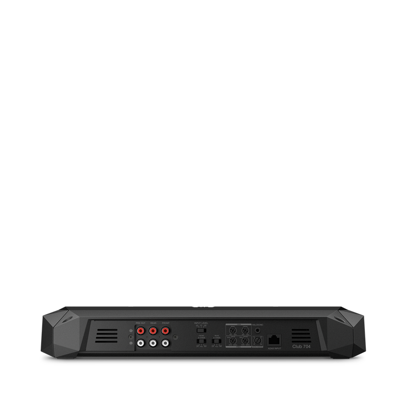 Club 704 - Black - high-performance 4-channel car amplifier - Back image number null