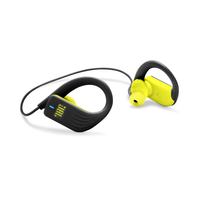 JBL Endurance SPRINT - Yellow - Waterproof Wireless In-Ear Sport Headphones - Detailshot 1 image number null