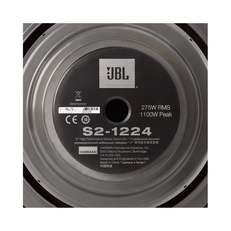 S2-1224 - Black - 12" (300mm) SSI car audio subwoofer - Detailshot 3 image number null