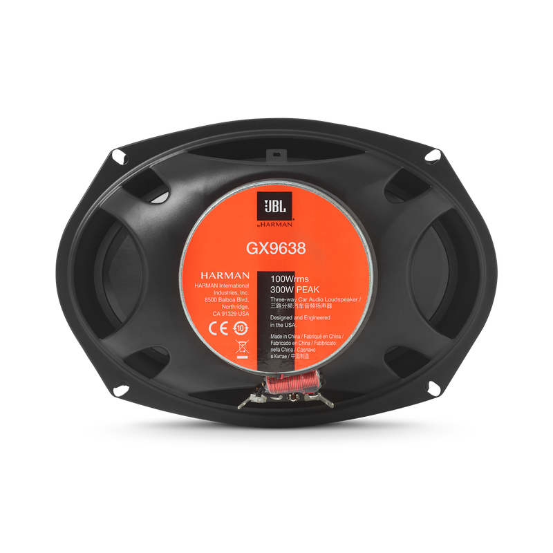 GX9638 - Black - 6" x 9" Three-Way Car Audio Loudspeaker - Back image number null