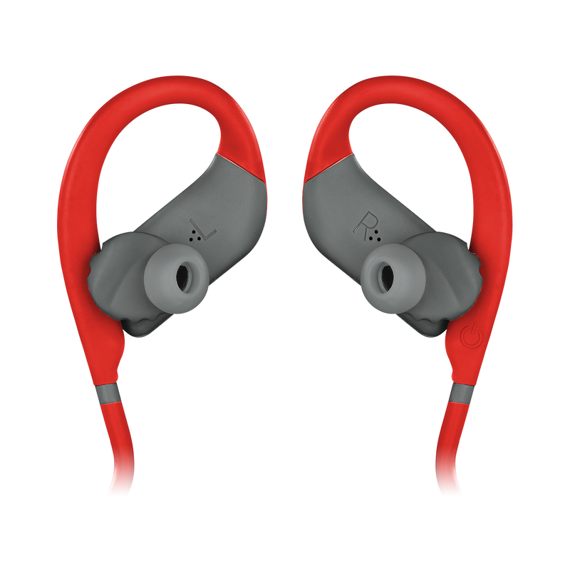 JBL Endurance DIVE - Red - Waterproof Wireless In-Ear Sport Headphones with MP3 Player - Detailshot 1 image number null