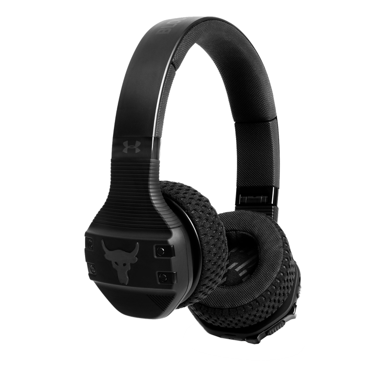 UA Sport Wireless Train Project Rock – Engineered by JBL - Black - On-ear sport Headphones - Hero image number null