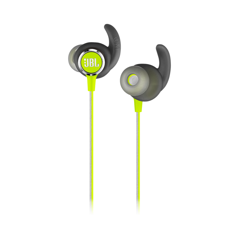 JBL REFLECT MINI 2 - Green - Lightweight Wireless Sport Headphones - Detailshot 1 image number null