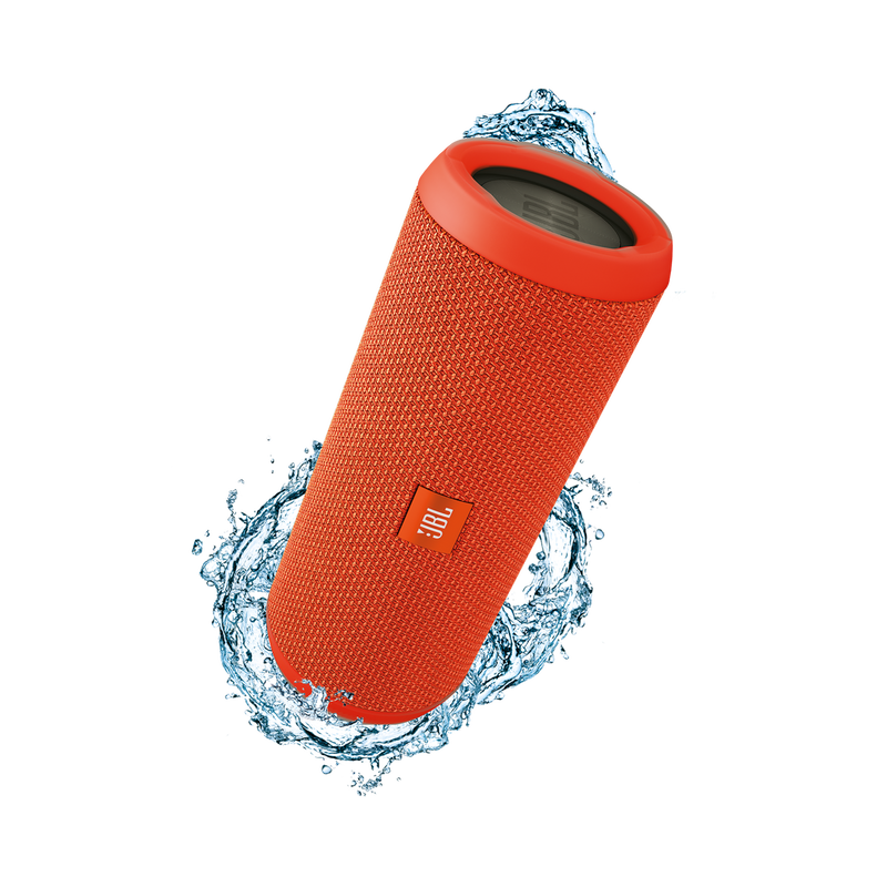 JBL Flip 3 - Orange - Splashproof portable Bluetooth speaker with powerful sound and speakerphone technology - Hero image number null