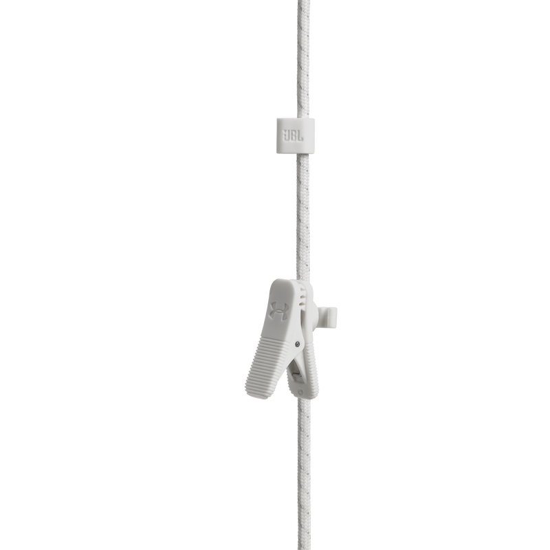 UA Sport Wireless REACT - White - Secure-fitting wireless sport earphones with JBL technology and sound - Detailshot 2 image number null