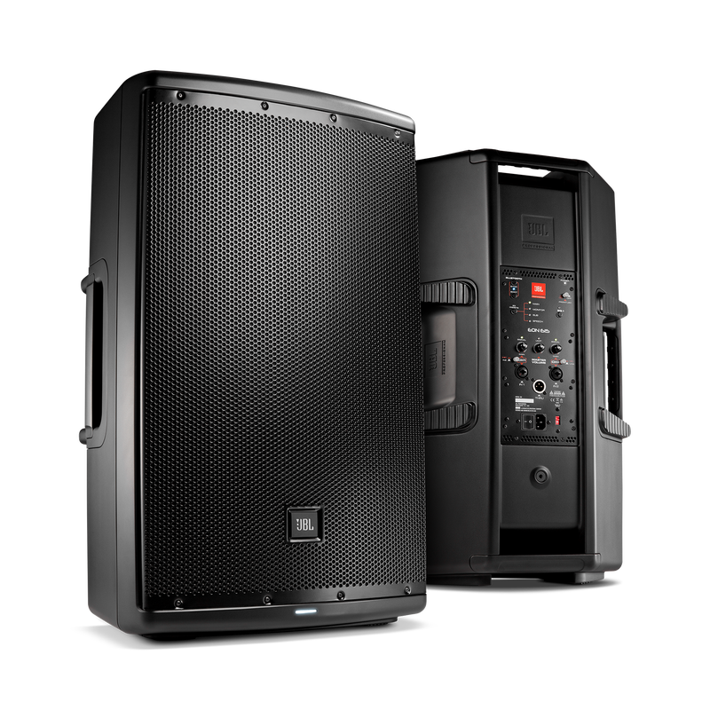 EON600 Series - Black - Affordable High Quality Powered Stage Monitors & Sound Reinforcement - Hero image number null