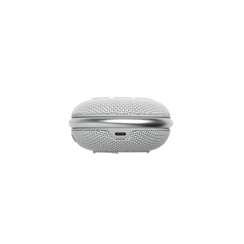 JBL Clip 4 - White - Ultra-portable Waterproof Speaker - Bottom image number null
