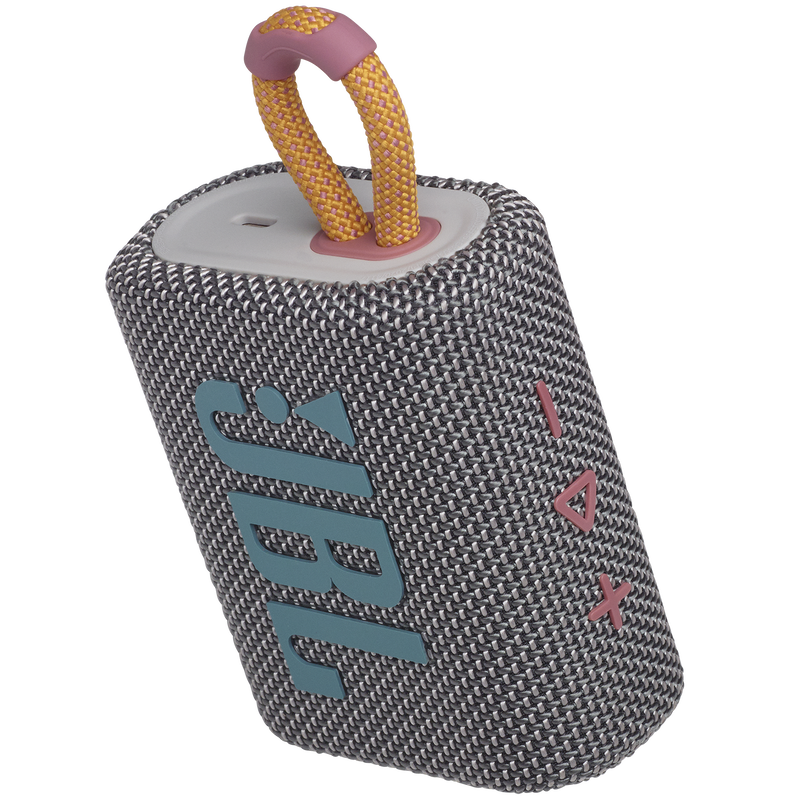 JBL Go 3 - Grey - Portable Waterproof Speaker - Detailshot 2 image number null