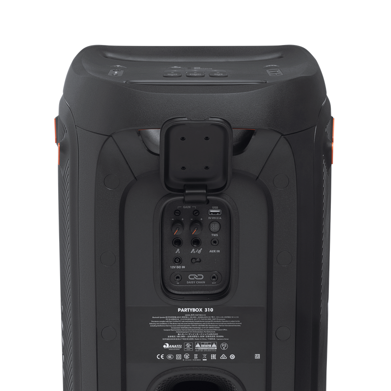 JBL Partybox 310 - Black - Portable party speaker with dazzling lights and powerful JBL Pro Sound - Detailshot 3 image number null