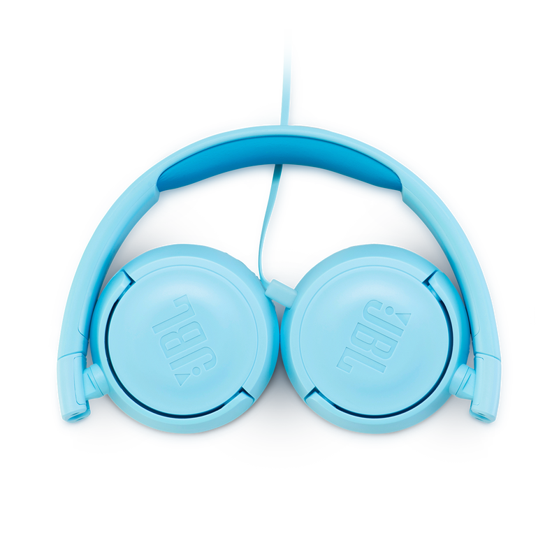 JBL JR300 - Ice Blue - Kids on-ear Headphones - Detailshot 3 image number null