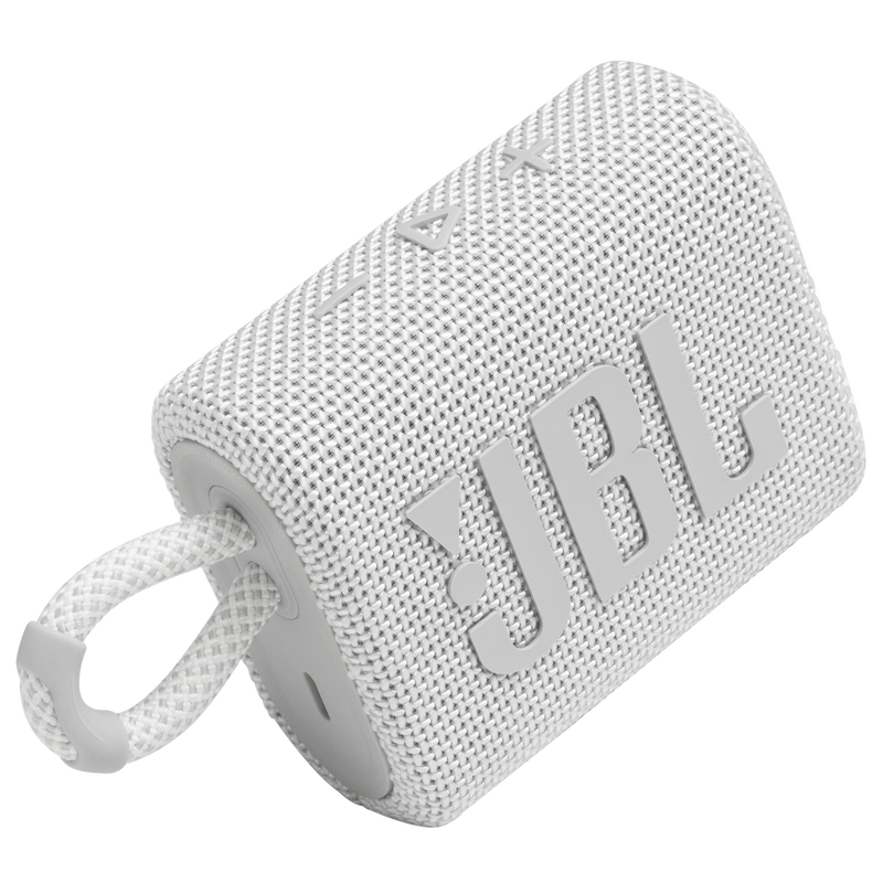 JBL Go 3 - White - Portable Waterproof Speaker - Detailshot 1 image number null