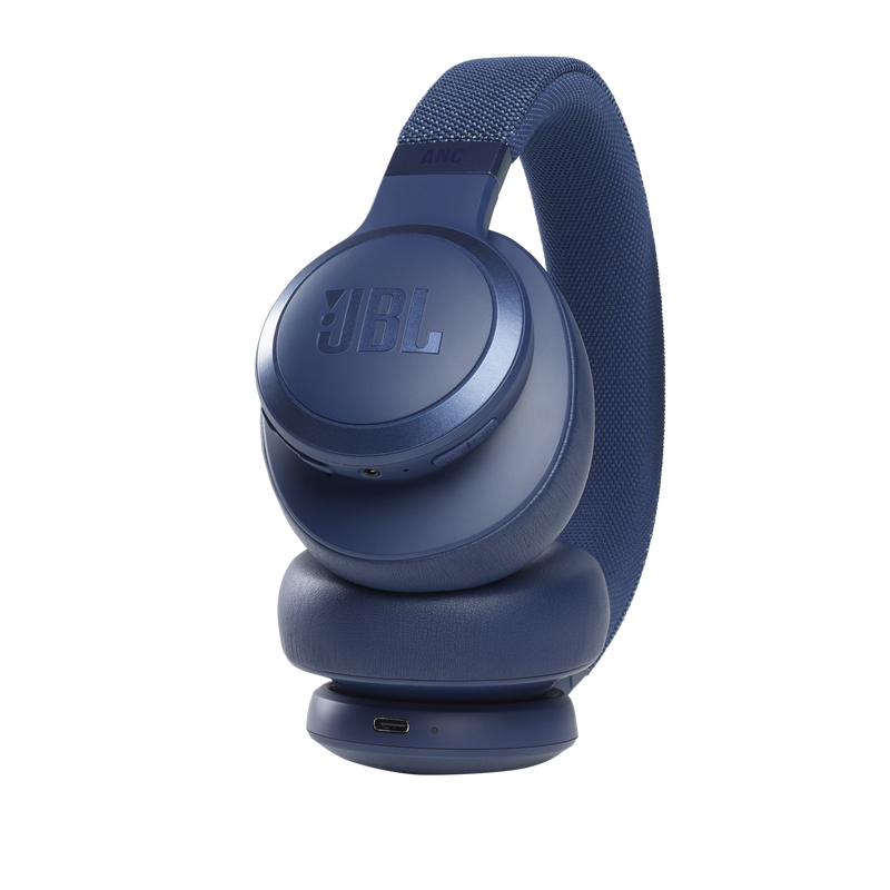 JBL Live 660NC - Blue - Wireless over-ear NC headphones - Detailshot 4 image number null