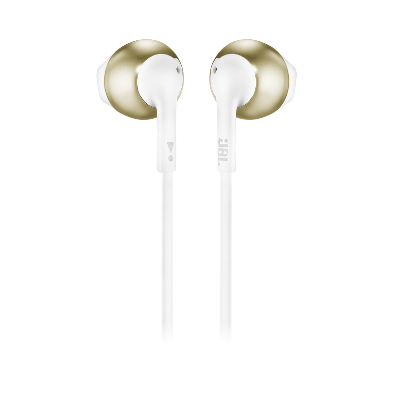 JBL Tune 205BT - Champagne Gold - Wireless Earbud headphones - Back image number null