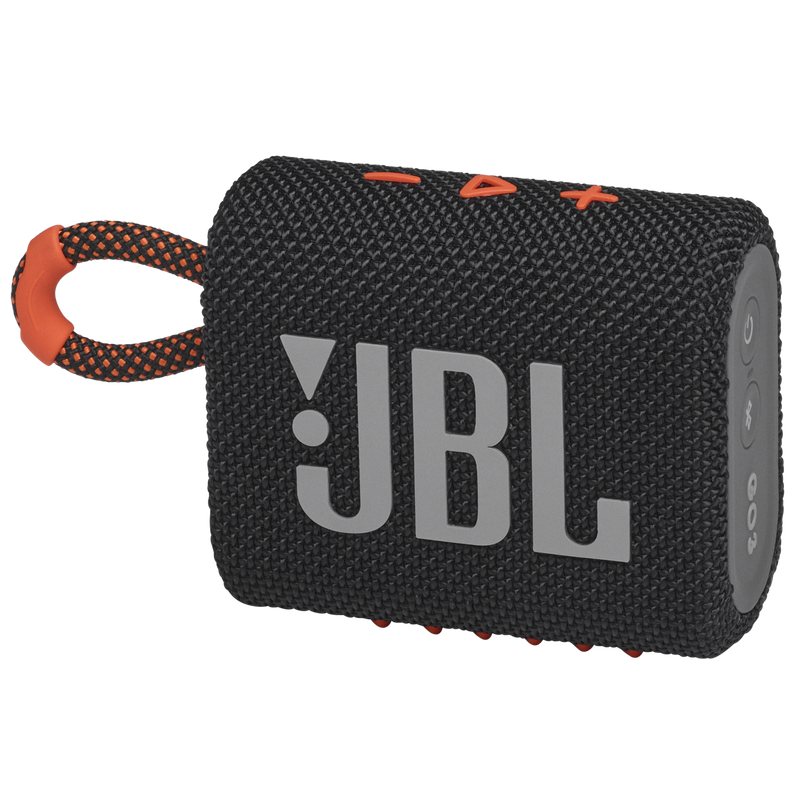 JBL Go 3 - Black / Orange - Portable Waterproof Speaker - Hero image number null