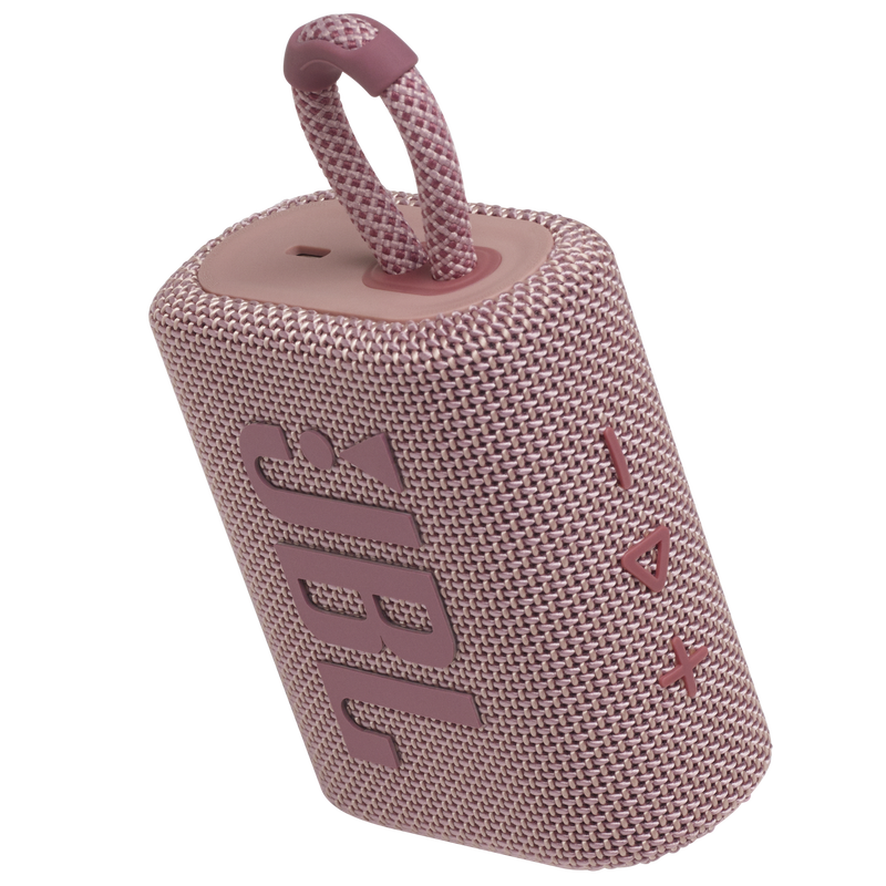 JBL Go 3 - Pink - Portable Waterproof Speaker - Detailshot 2 image number null