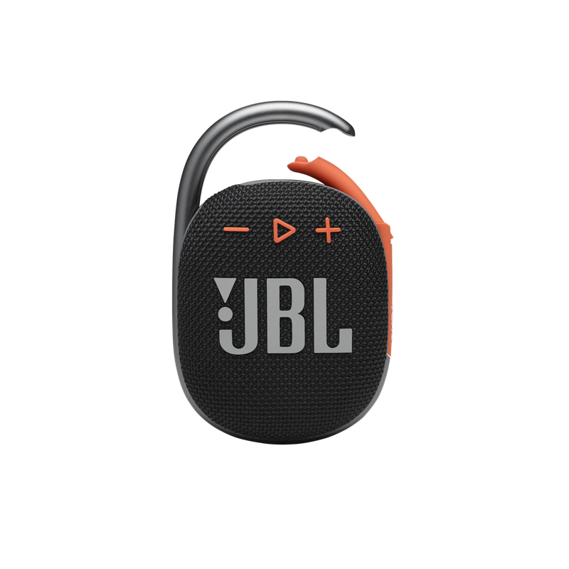 JBL Clip 4 - Black / Orange - Ultra-portable Waterproof Speaker - Front image number null