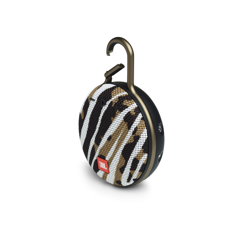 JBL Clip 3 - BlackWhite/Brown Camo - Portable Bluetooth® speaker - Detailshot 2 image number null