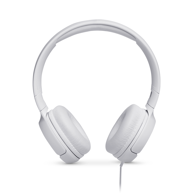 JBL Tune 500 - White - Wired on-ear headphones - Front image number null