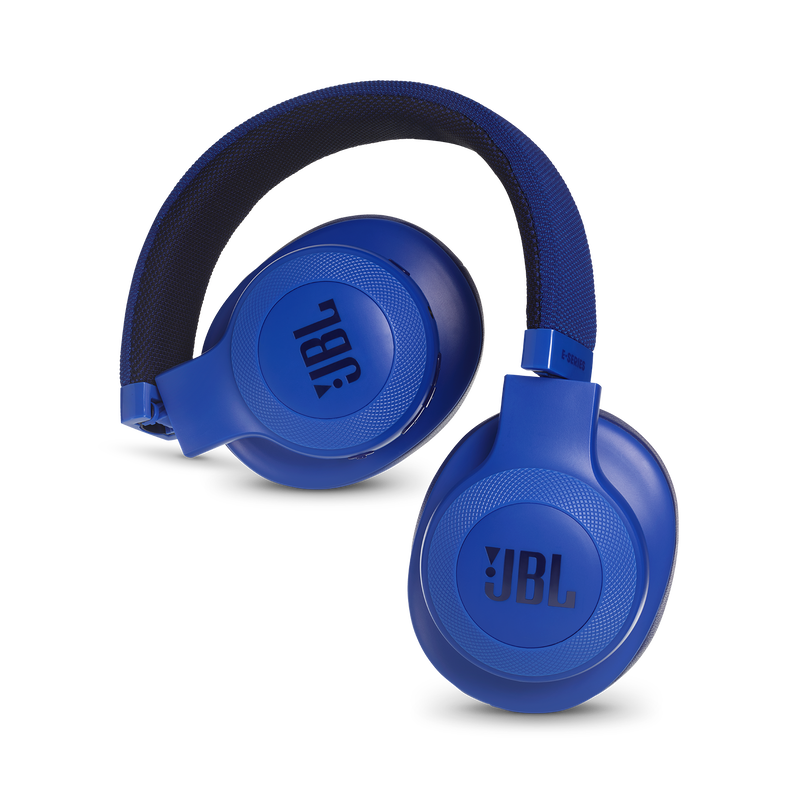 JBL E55BT - Blue - Wireless over-ear headphones - Detailshot 1 image number null