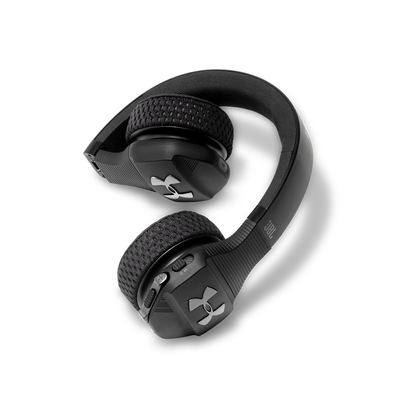 UA Sport Wireless Train – Engineered by JBL - Black - Wireless on-ear headphone built for the gym - Detailshot 2 image number null