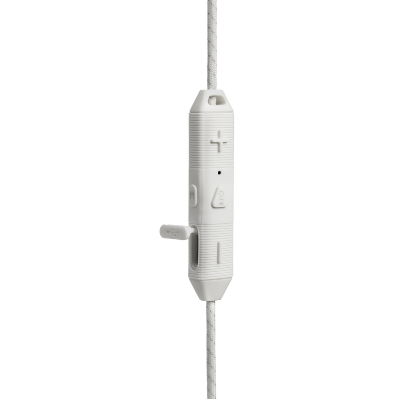 UA Sport Wireless REACT - White - Secure-fitting wireless sport earphones with JBL technology and sound - Detailshot 3 image number null