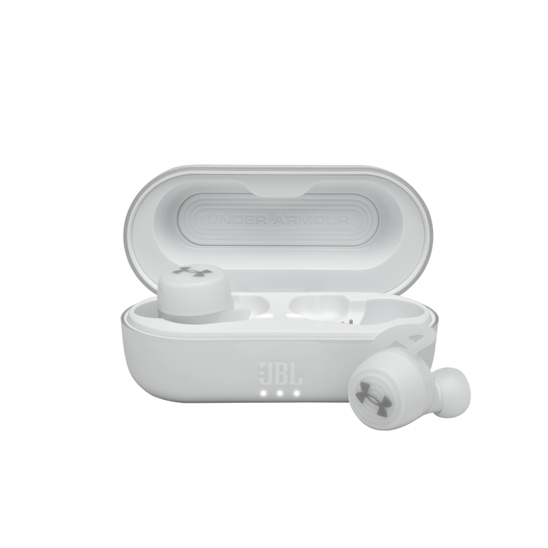 UA True Wireless Streak - White - Ultra-compact In-Ear Sport Headphones - Hero image number null