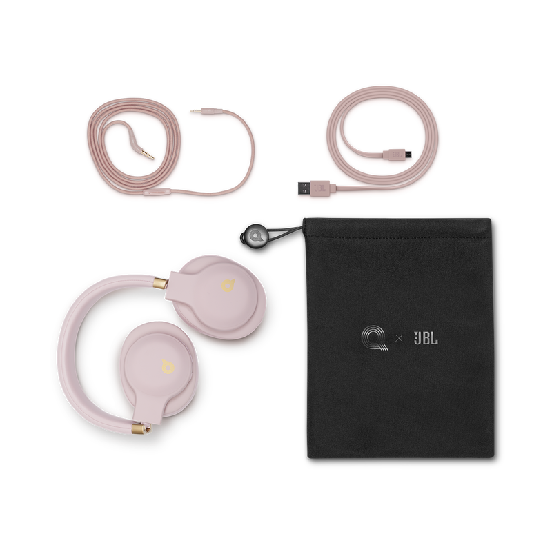 JBL E55BT Quincy Edition - Dusty Rose - Wireless over-ear headphones with Quincy’s signature sound. - Detailshot 3 image number null