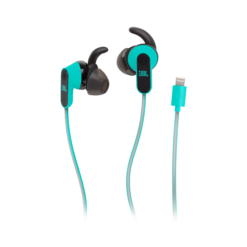 Reflect Aware - Teal - Lightning connector sport earphone with Noise Cancellation and Adaptive Noise Control. - Hero image number null