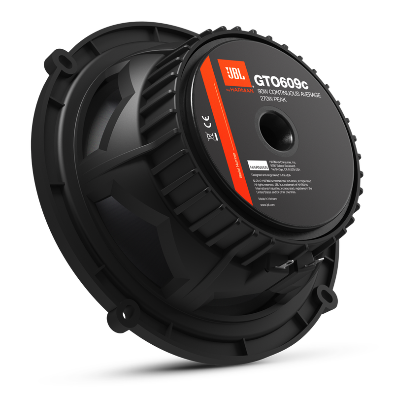 GTO609C - Black - 270-Watt, 6-1/2" Two-Way Component System - Detailshot 1 image number null