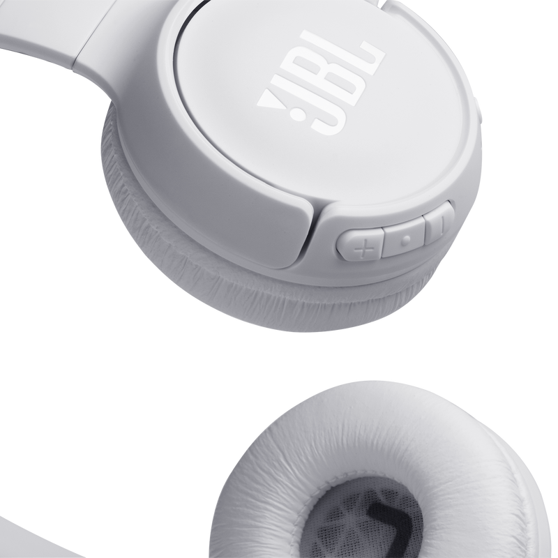 JBL Tune 560BT - White - Wireless on-ear headphones - Detailshot 1 image number null