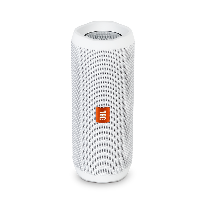 JBL Flip 4 - White - A full-featured waterproof portable Bluetooth speaker with surprisingly powerful sound. - Hero image number null