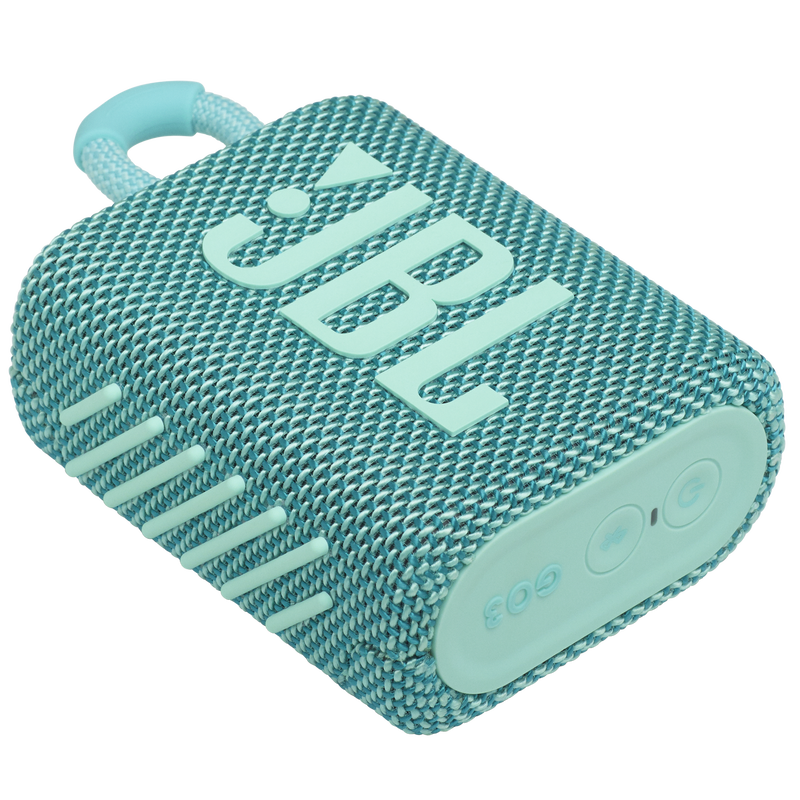 JBL Go 3 - Teal - Portable Waterproof Speaker - Detailshot 3 image number null