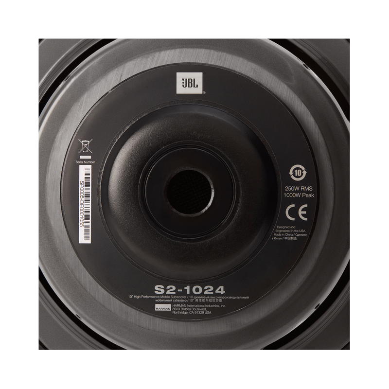 S2-1024 - Black - 10" (250mm)  SSI car audio subwoofer - Detailshot 4 image number null