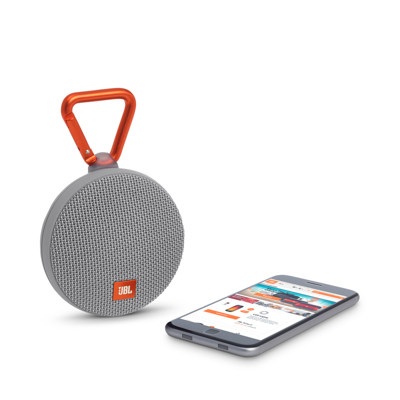JBL Clip 2 - Grey - Portable Bluetooth speaker - Detailshot 1 image number null