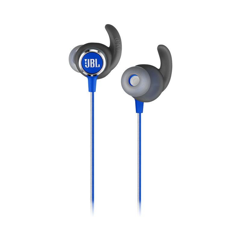 JBL REFLECT MINI 2 - Blue - Lightweight Wireless Sport Headphones - Detailshot 1 image number null