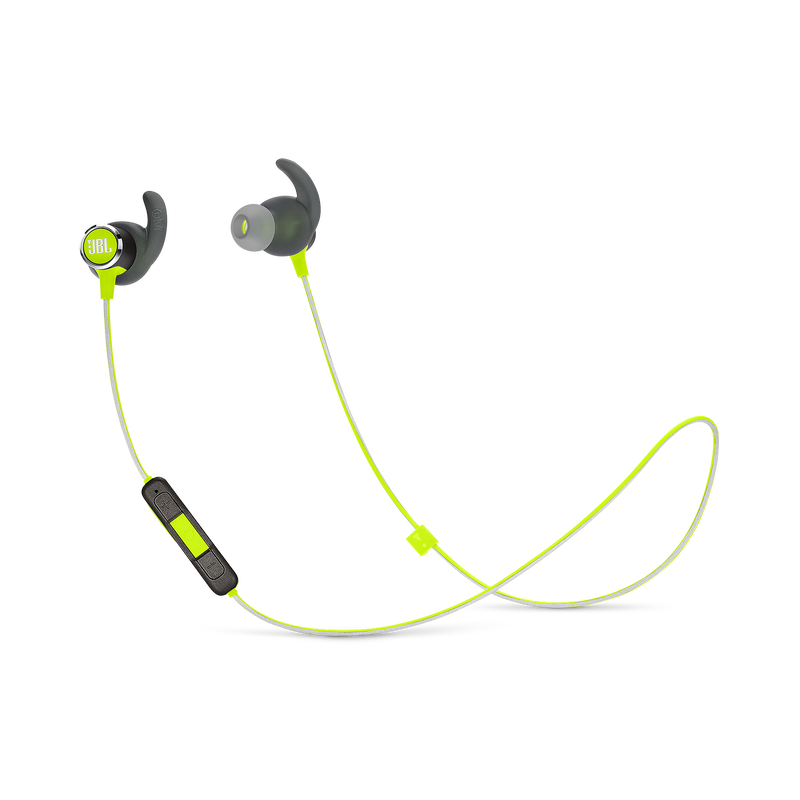 JBL REFLECT MINI 2 - Green - Lightweight Wireless Sport Headphones - Hero image number null