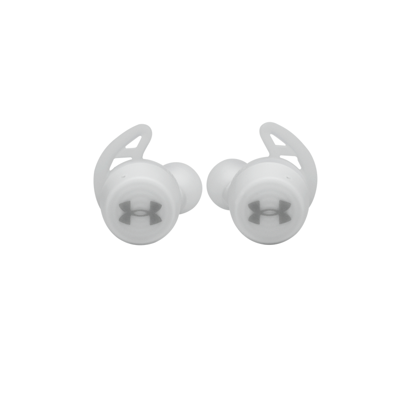 UA True Wireless Streak - White - Ultra-compact In-Ear Sport Headphones - Front image number null